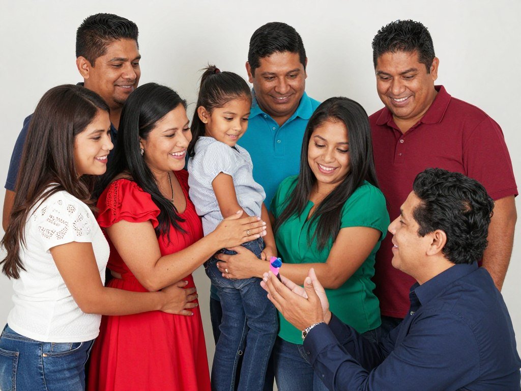 family photo after padrinos acceptance