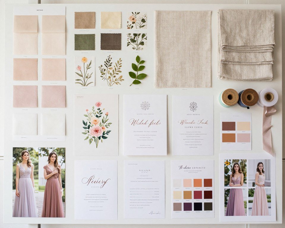 final wedding color verification with all elements together