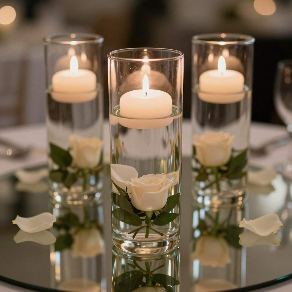 floating candle wedding centerpieces in glass cylinder vases floating candle wedding centerpieces in glass cylinder vases