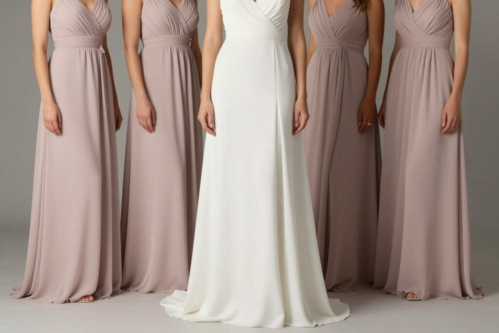 floor length bridesmaid dress formal elegant