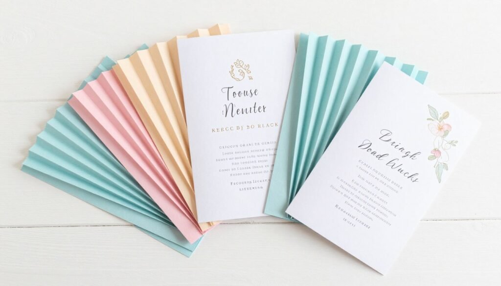 folding paper fan wedding programs in various colors folding paper fan wedding programs in various colors