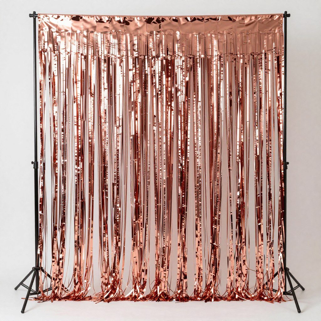fringe curtain photo backdrop
