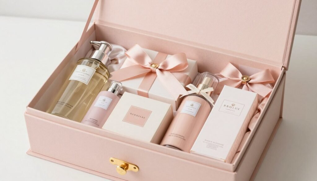 fully loaded bridesmaid box showing all optional additions included