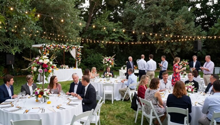 fun wedding ideas with creative ceremony and reception setup