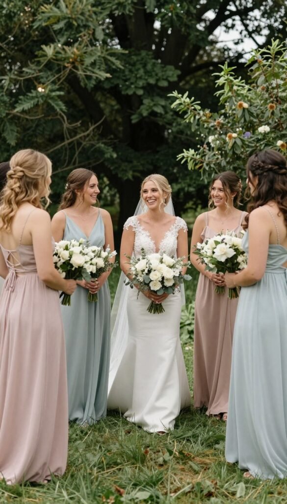 garden party wedding bridesmaid final inspiration beautiful