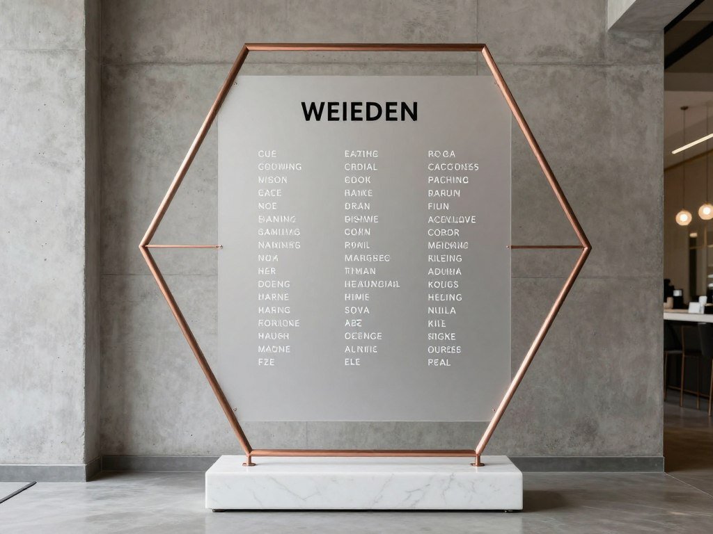 geometric copper frame seating chart with minimalist design geometric copper frame seating chart with minimalist design