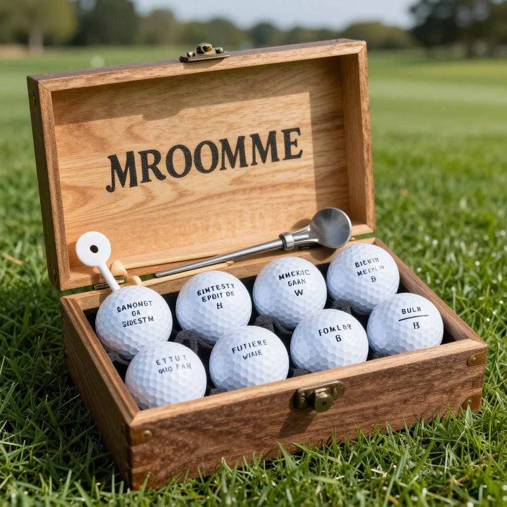 golf themed groomsman proposal box