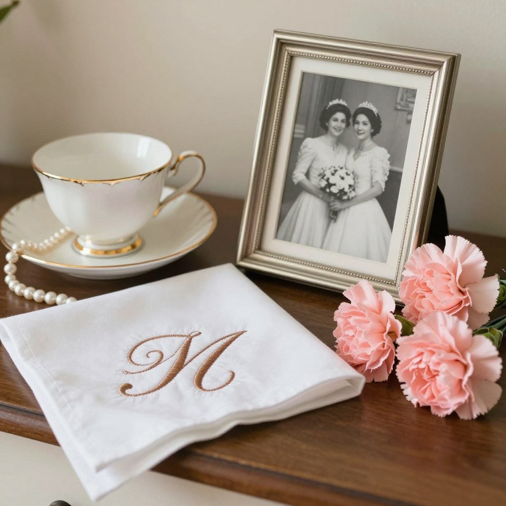 grandmother memorial items vintage style