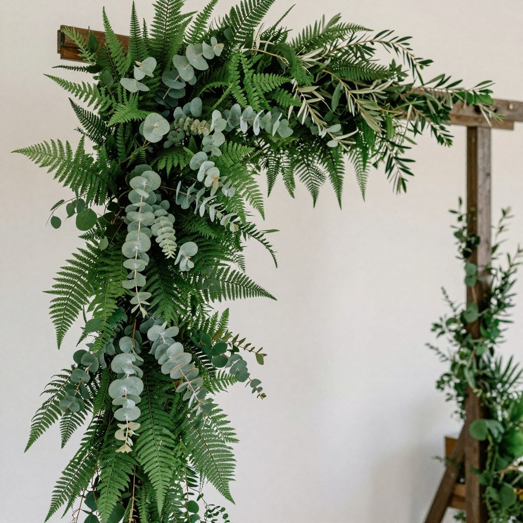 greenery and foliage for wedding arch decoration