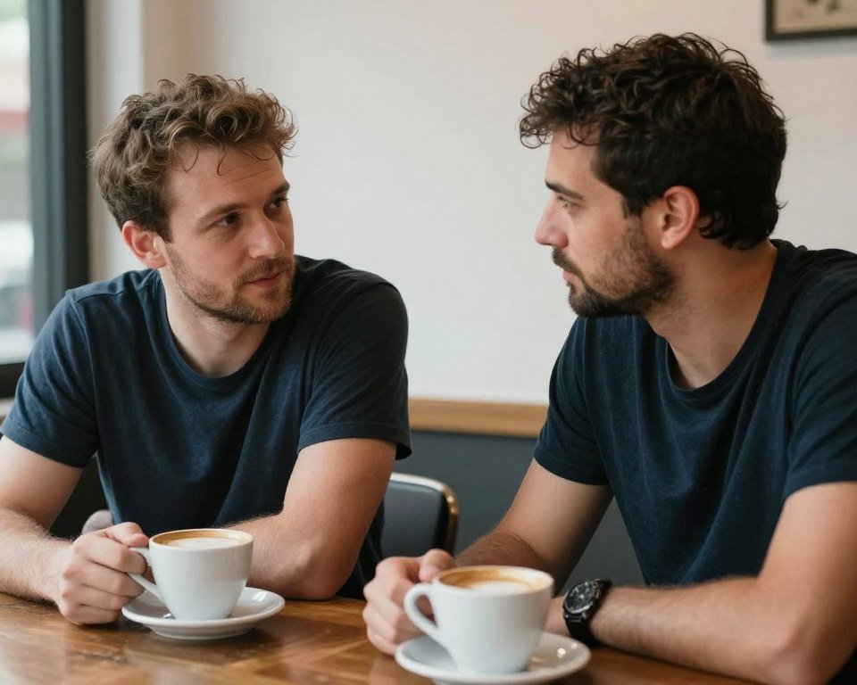 groomsmen having conversation about wedding party roles
