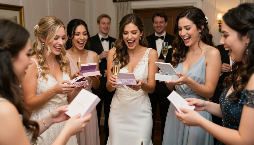 group bridesmaid proposal party