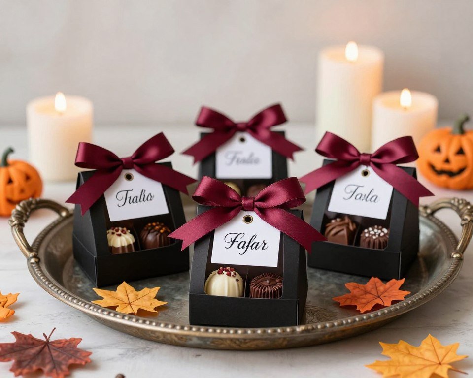 halloween wedding favors elegant packaging