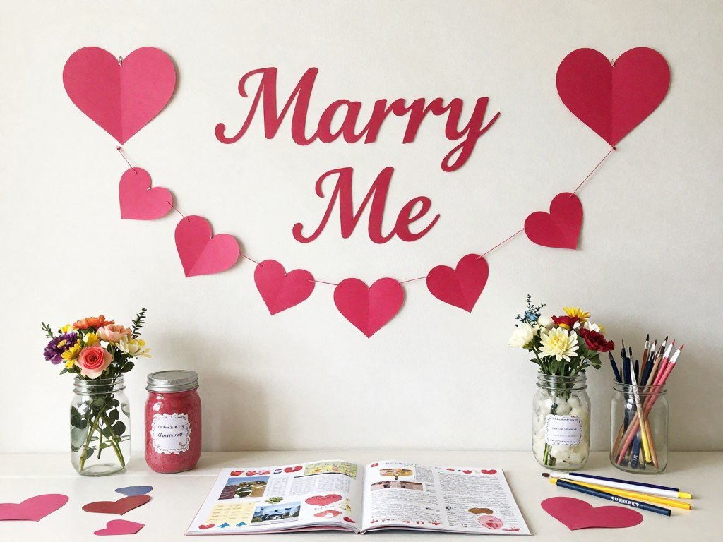 handmade proposal decorations and crafts