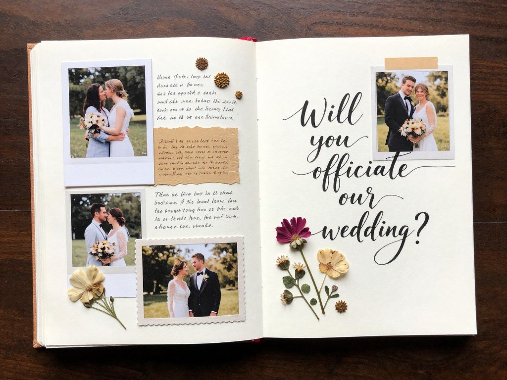 handmade scrapbook for officiant proposal ideas handmade scrapbook for officiant proposal ideas
