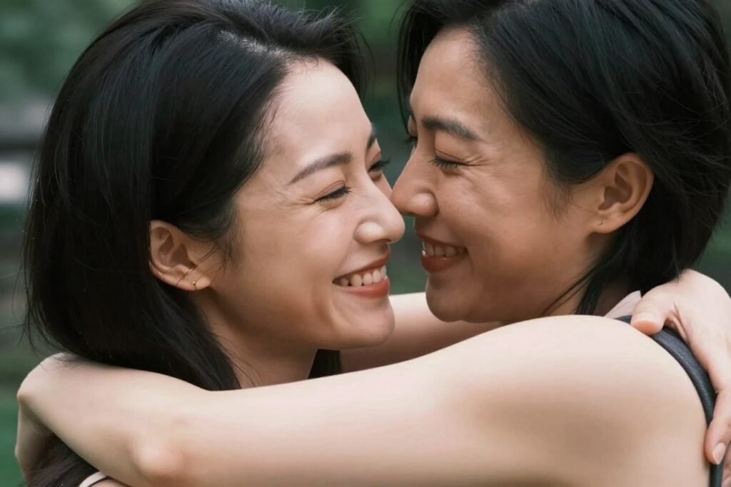 happy couple embracing and celebrating their love on anniversary