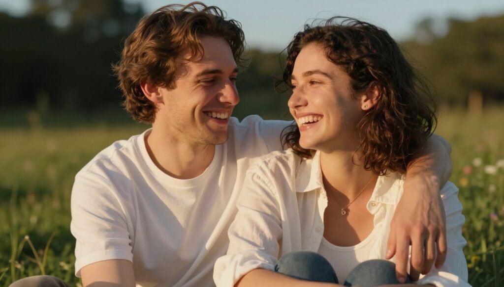 happy couple enjoying quality time together happy couple enjoying quality time together