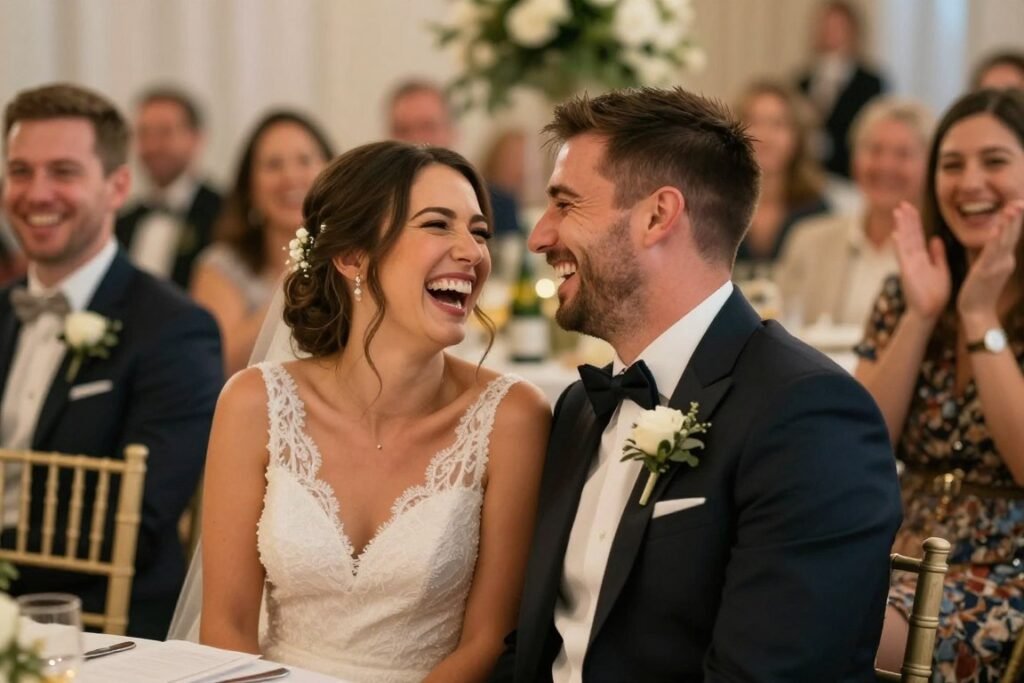 happy couple enjoying their personalized wedding celebration