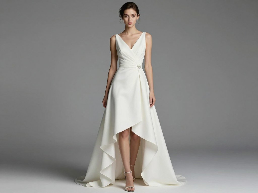 high low bridesmaid dress contemporary style