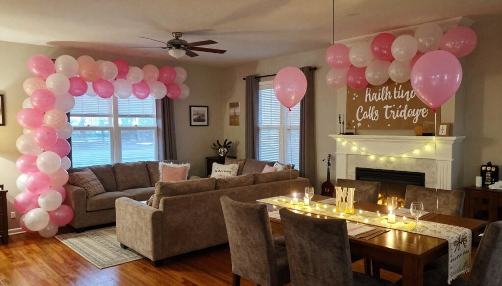 home decorated for bachelorette party