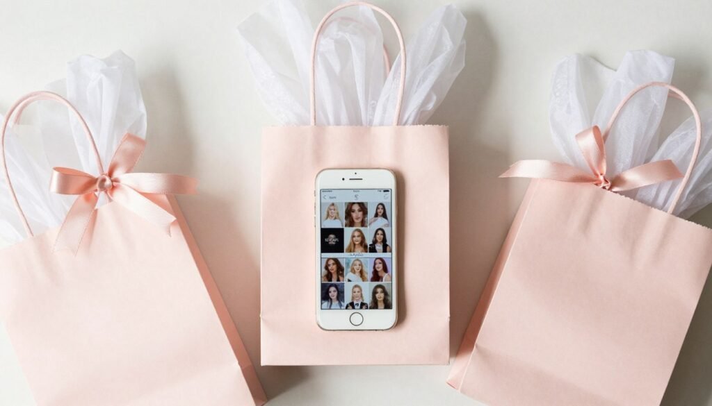 instagram-worthy bachelorette gift display