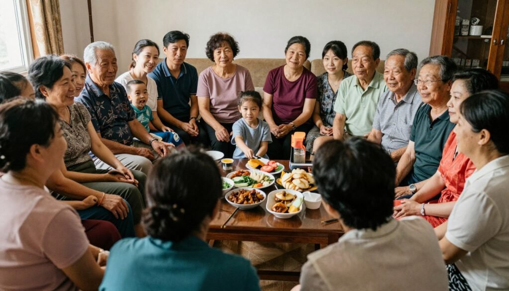 intimate micro wedding with close family members and friends gathered together