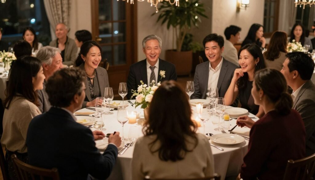 intimate rehearsal dinner gathering