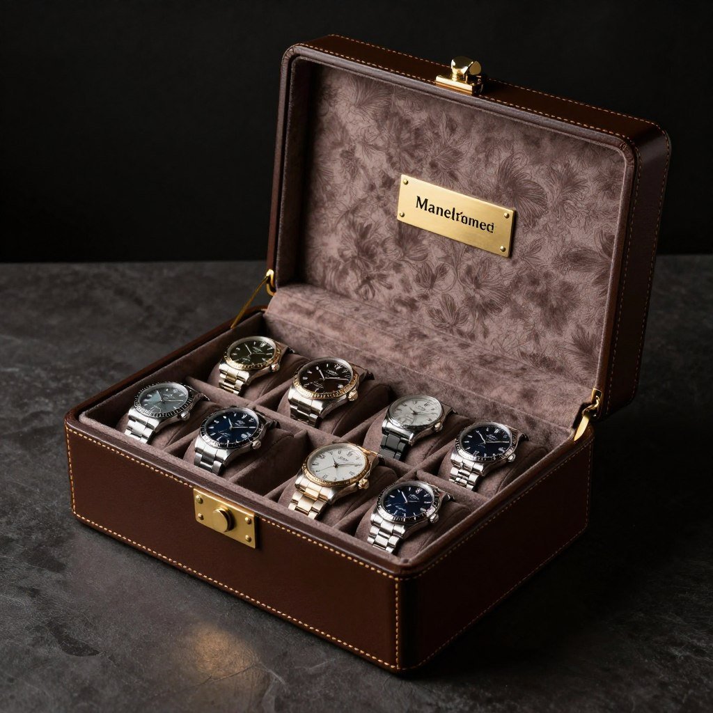 leather watch box groomsman proposal gift