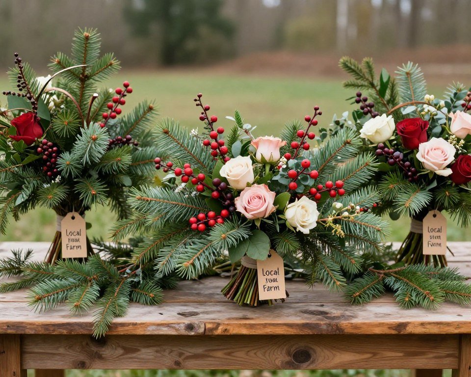 locally sourced christmas wedding flowers and evergreen arrangements locally sourced christmas wedding flowers and evergreen arrangements