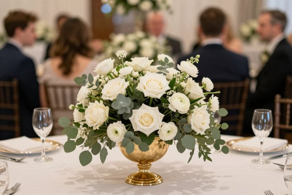 low lush wedding centerpieces in compote vases low lush wedding centerpieces in compote vases