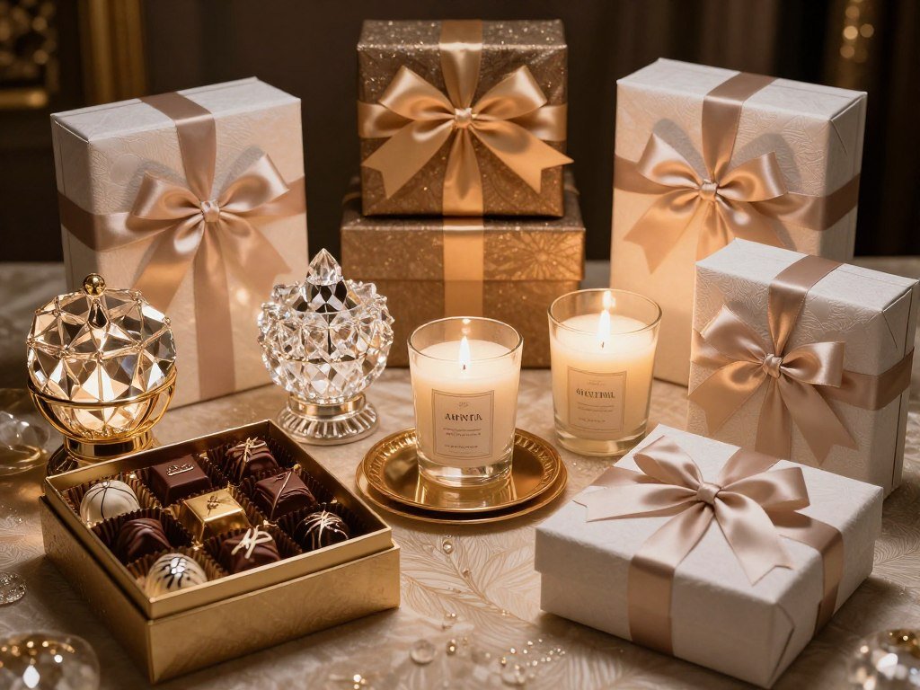 luxurious high-end wedding favors with elegant presentation and premium materials