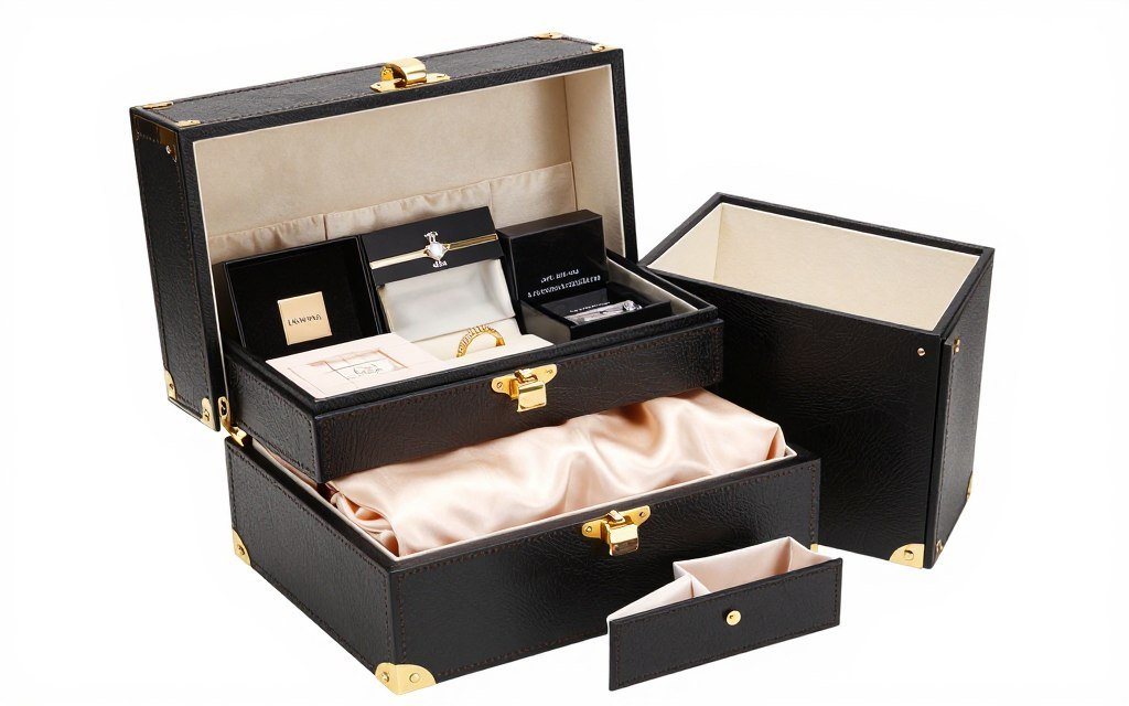 luxury bridesmaid box with designer items and premium packaging