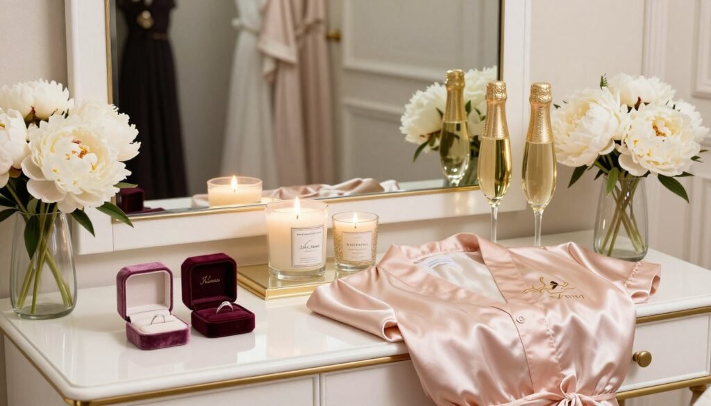 luxury bridesmaid proposal gift display