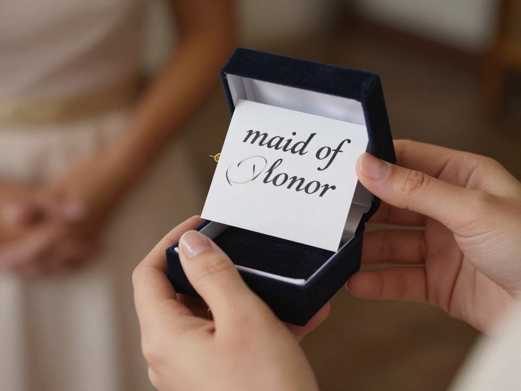 maid of honor receiving special proposal first