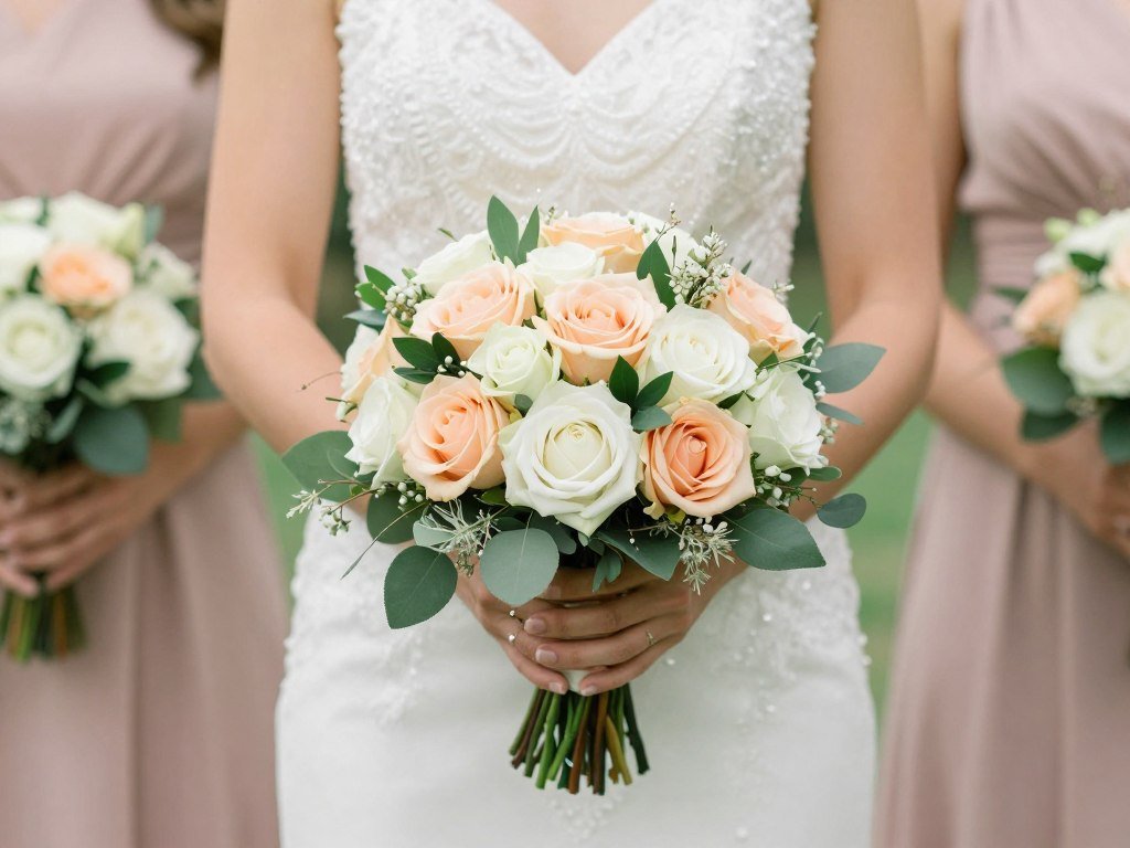 medium-sized bridesmaid bouquet standard size medium-sized bridesmaid bouquet standard size