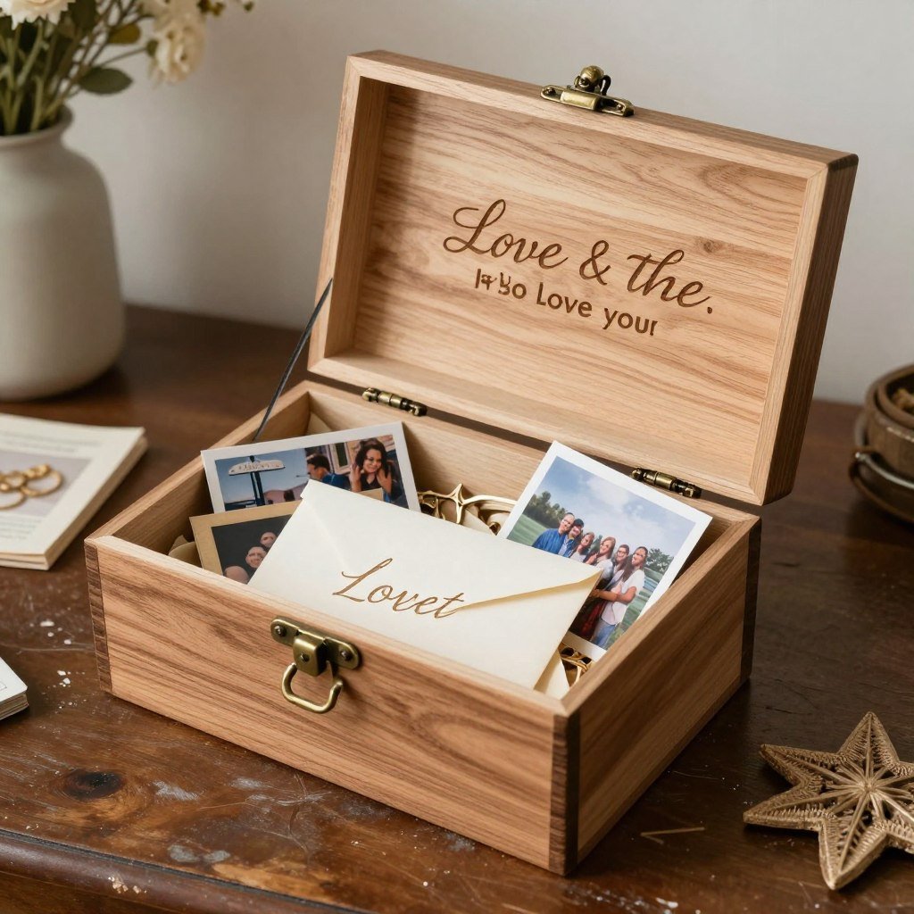 memory box gift for engaged couple