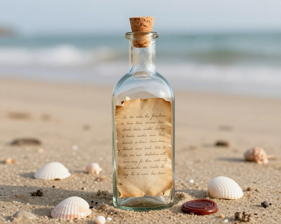 message in a bottle romantic proposal idea