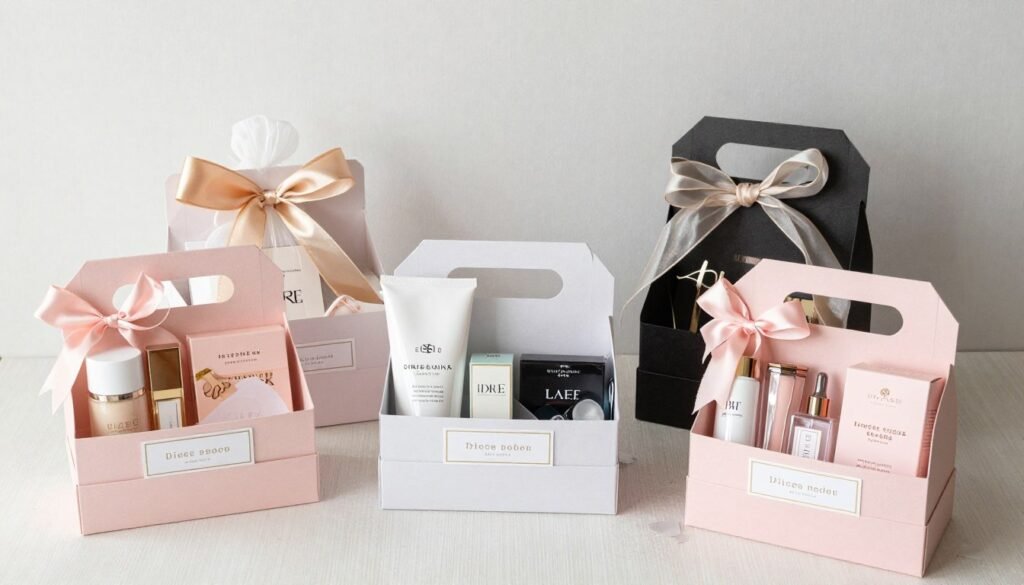 mid-range bridesmaid boxes showing quality items at moderate price point