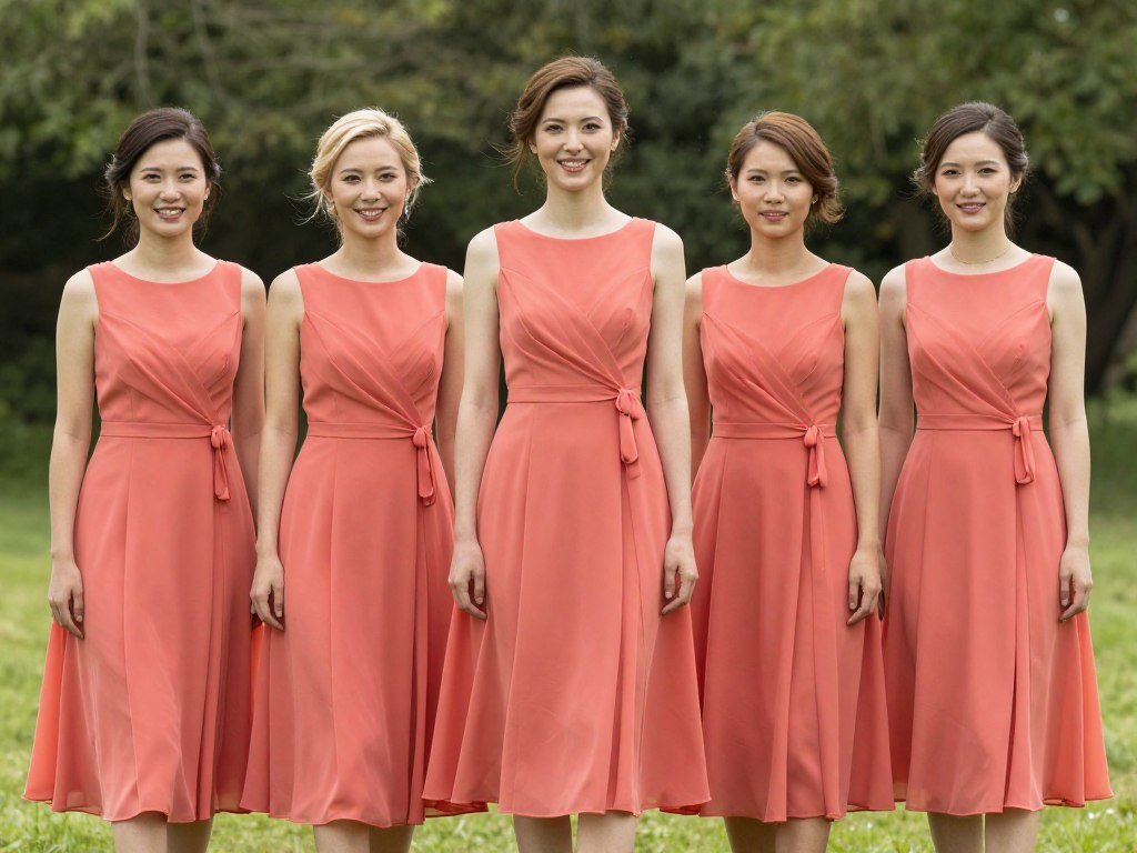 midi-length bridesmaid dress perfect for garden party wedding
