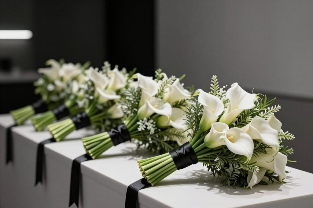 modern minimalist bridesmaid bouquets modern minimalist bridesmaid bouquets