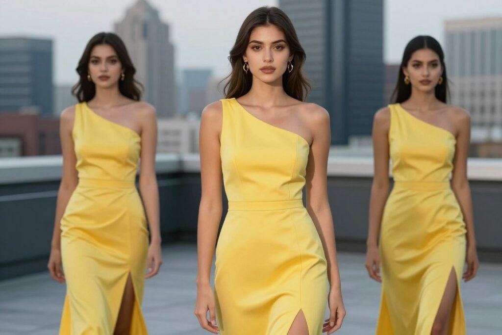 modern one shoulder yellow bridesmaid dress modern one shoulder yellow bridesmaid dress
