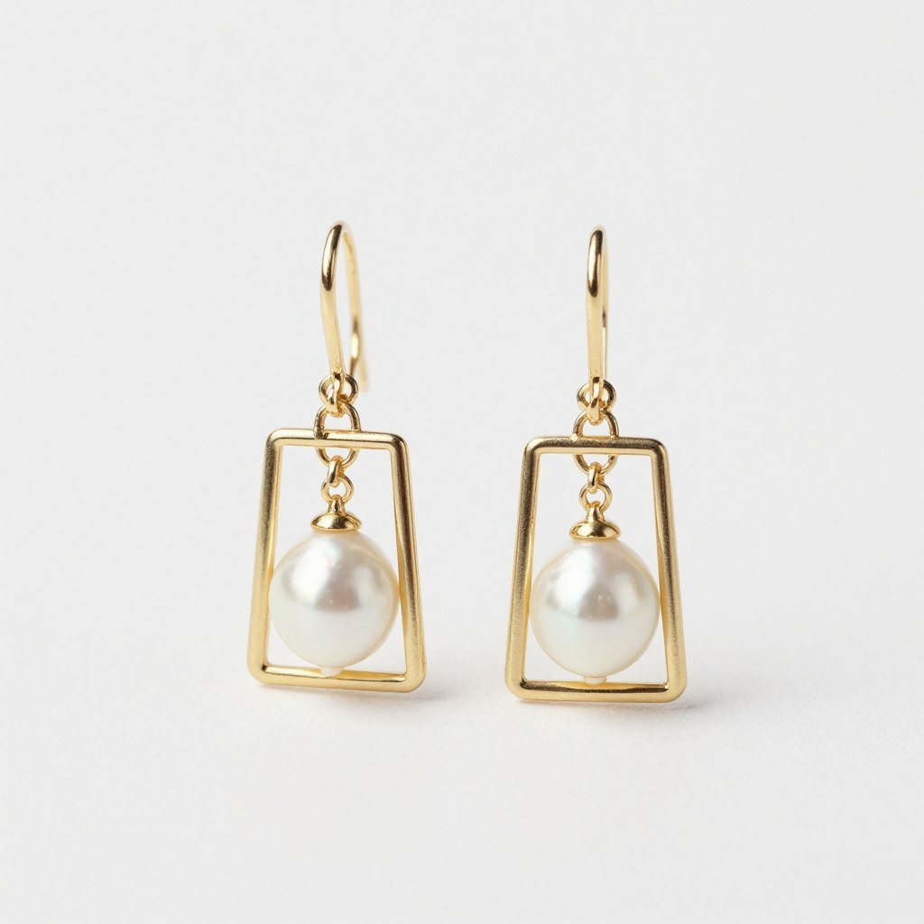 modern pearl drop earrings for contemporary brides