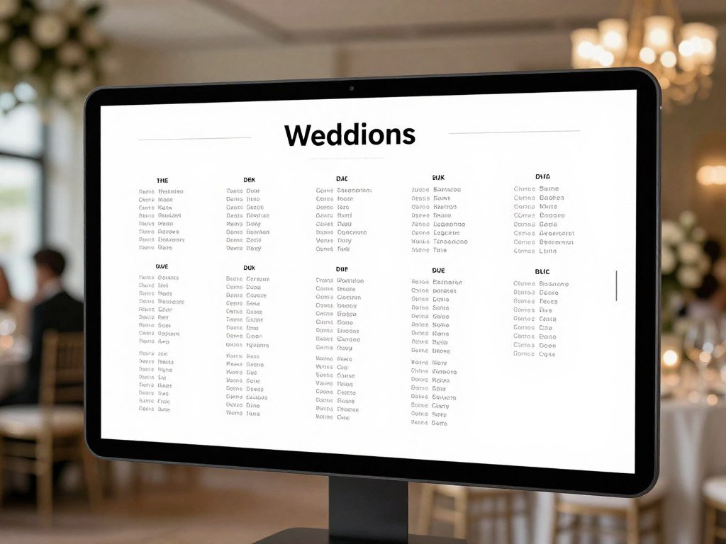 modern tablet seating chart display at wedding reception modern tablet seating chart display at wedding reception