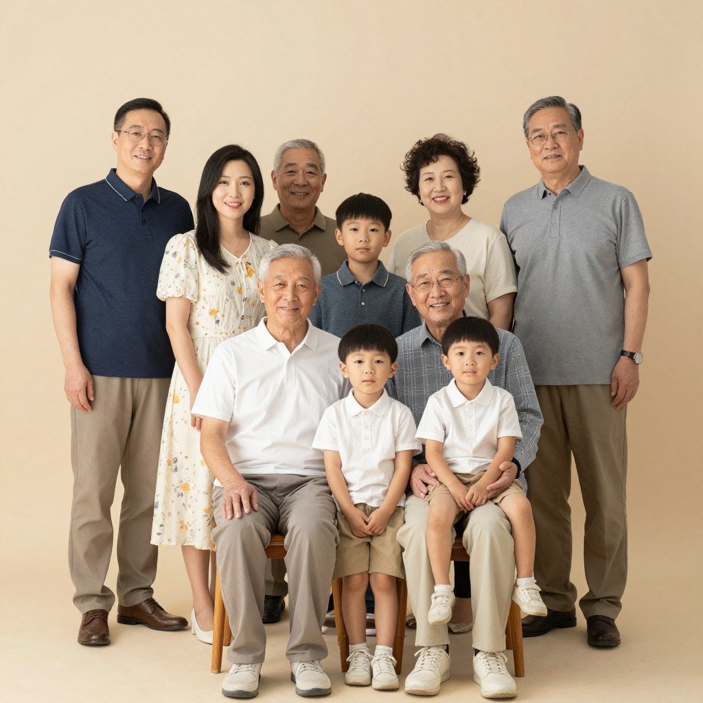 multi-generational anniversary photos