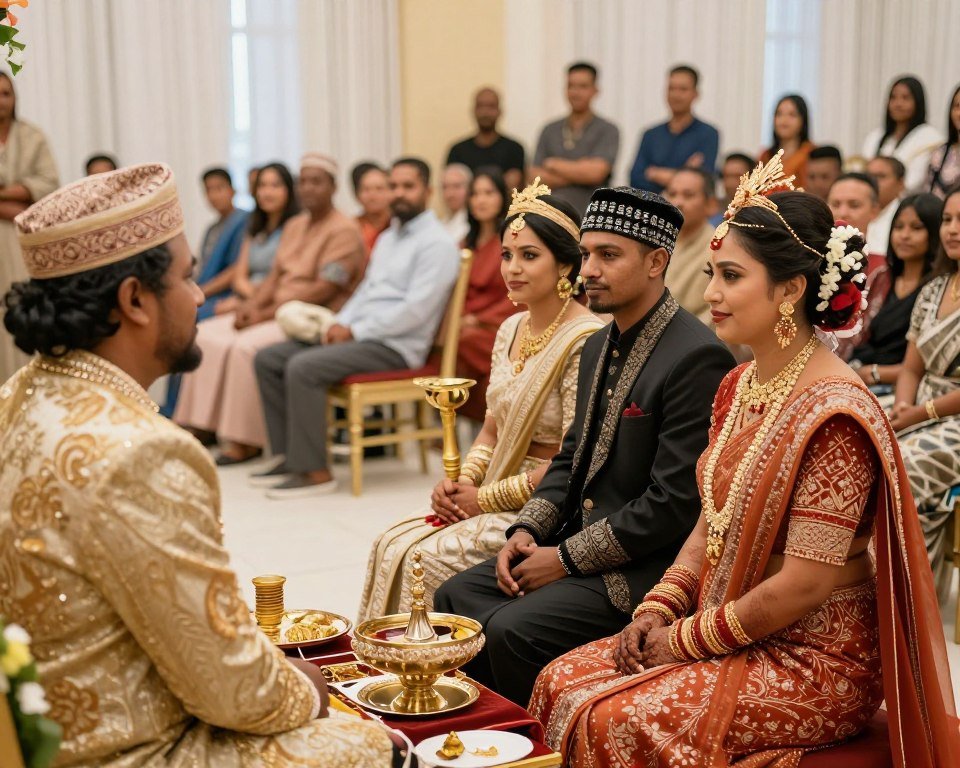 multicultural wedding ceremony blending different traditions