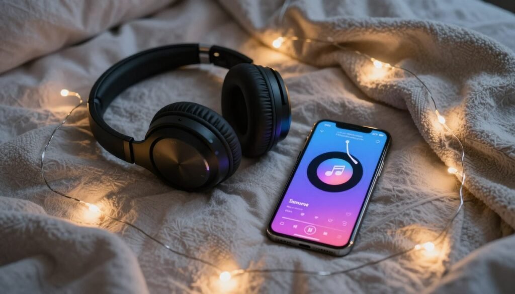 music listening setup for virtual date