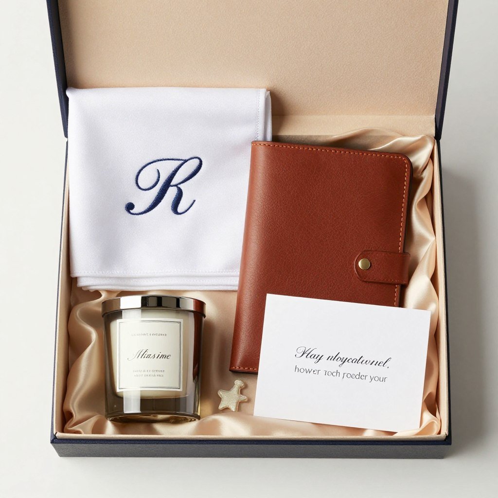 officiant proposal ideas featuring monogrammed gift box contents officiant proposal ideas featuring monogrammed gift box contents