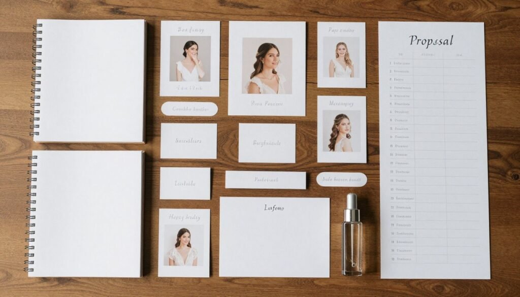 organized bridesmaid proposal supplies ready for assembly