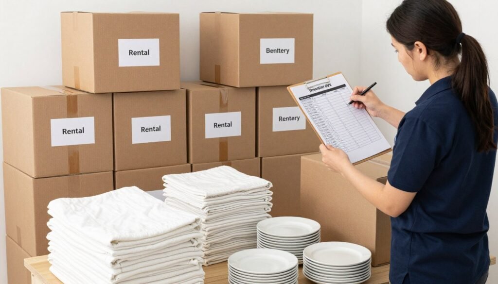 organized rental return items