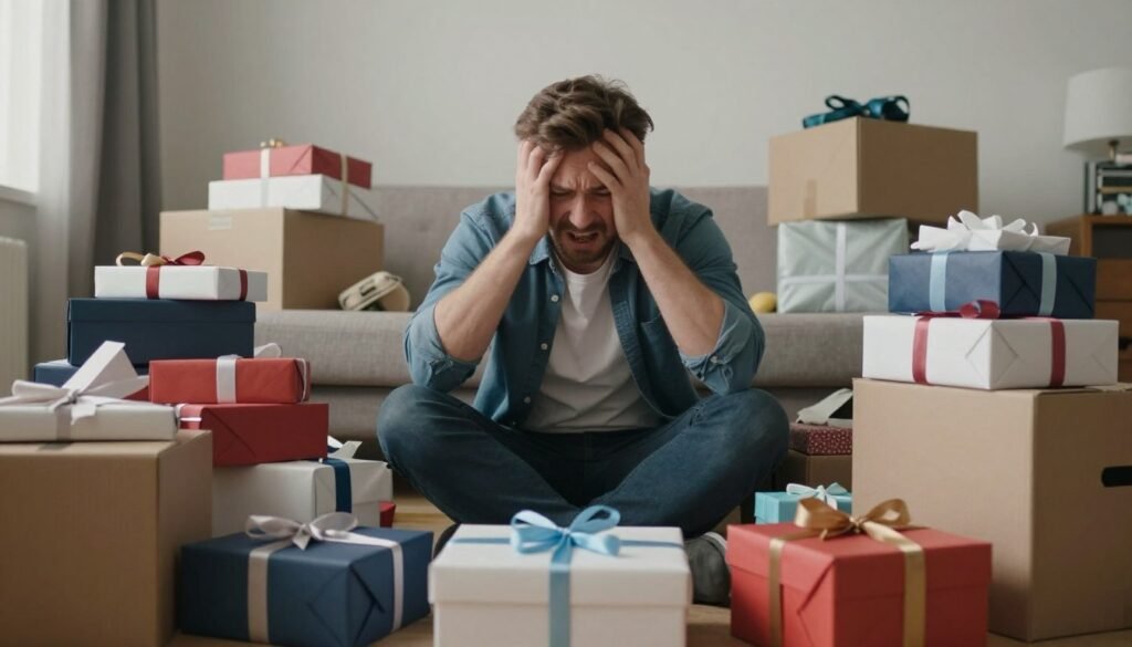 overwhelmed groom planning groomsman proposals with too many options