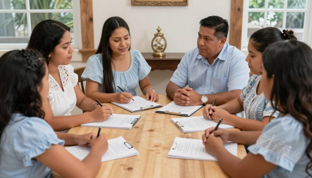 padrinos meeting with parents planning